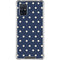 Blue and Cream Polka Dots Galaxy A71 5G Clear Case