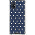 Blue and Cream Polka Dots Galaxy A71 5G Clear Case