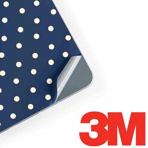 Blue and Cream Polka Dots Galaxy Book 12in Skin