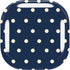 Blue and Cream Polka Dots Galaxy Buds Live Skin