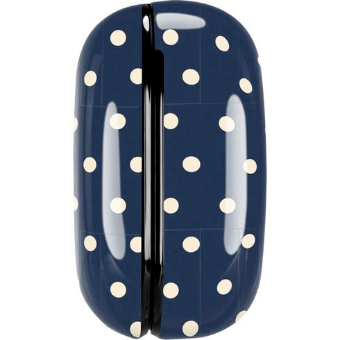 Blue and Cream Polka Dots Galaxy Buds Live Skin