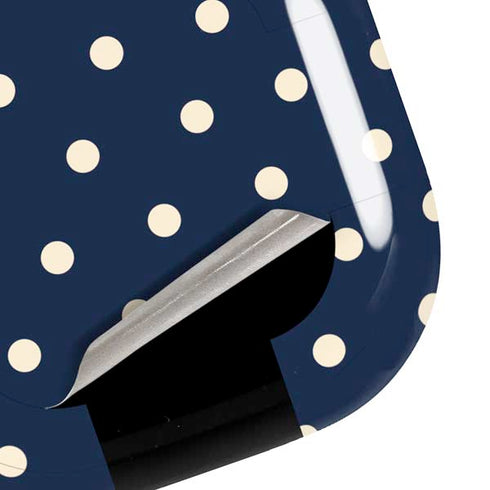 Blue and Cream Polka Dots Galaxy Buds Live Skin