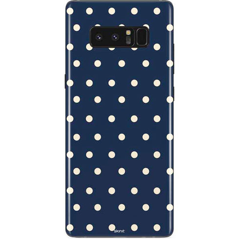Blue and Cream Polka Dots Galaxy Note 8 Skin