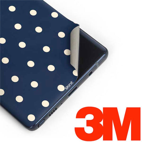 Blue and Cream Polka Dots Galaxy Note 9 Skin