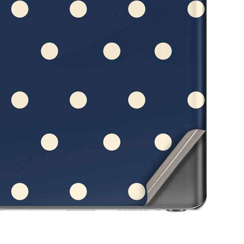 Blue and Cream Polka Dots Galaxy Note20 5G Skin