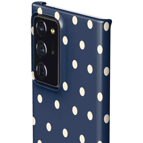 Blue and Cream Polka Dots Galaxy Note20 Ultra 5G Lite Case