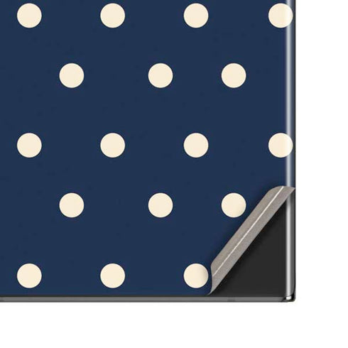 Blue and Cream Polka Dots Galaxy Note20 Ultra 5G Skin