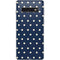 Blue and Cream Polka Dots Galaxy S10 Skin