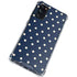 Blue and Cream Polka Dots Galaxy S20 FE Clear Case