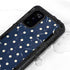Blue and Cream Polka Dots Galaxy S20 Waterproof Case