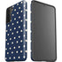 Blue and Cream Polka Dots Galaxy S21 Plus 5G Pro Case