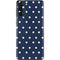 Blue and Cream Polka Dots Galaxy S21 Plus 5G Skin