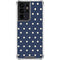 Blue and Cream Polka Dots Galaxy S21 Ultra 5G Clear Case