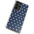 Blue and Cream Polka Dots Galaxy S21 Ultra 5G Clear Case