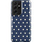 Blue and Cream Polka Dots Galaxy S21 Ultra 5G Pro Case