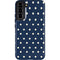 Blue and Cream Polka Dots Galaxy S22 Plus Pro Case