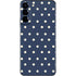 Blue and Cream Polka Dots Galaxy S22 Plus Skin