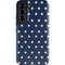 Blue and Cream Polka Dots Galaxy S22 Pro Case