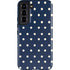 Blue and Cream Polka Dots Galaxy S22 Pro Case