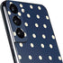 Blue and Cream Polka Dots Galaxy S22 Skin