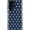 Blue and Cream Polka Dots Galaxy S22 Ultra Pro Case