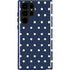 Blue and Cream Polka Dots Galaxy S22 Ultra Pro Case