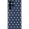 Blue and Cream Polka Dots Galaxy S22 Ultra Skin