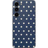 Blue and Cream Polka Dots Galaxy S23 Skin