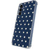 Blue and Cream Polka Dots Galaxy S24 Clear Case