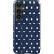 Blue and Cream Polka Dots Galaxy S24 Plus Impact Case