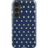 Blue and Cream Polka Dots Galaxy S24 Plus Impact Case