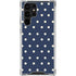 Blue and Cream Polka Dots Galaxy S24 Ultra Clear Case