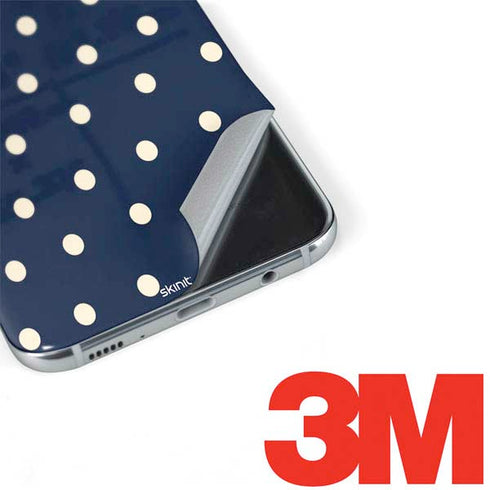 Blue and Cream Polka Dots Galaxy S8 Plus Skin