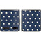 Blue and Cream Polka Dots Galaxy Z Flip Skin