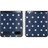Blue and Cream Polka Dots Galaxy Z Flip Skin