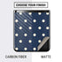 Blue and Cream Polka Dots Galaxy Z Flip Skin