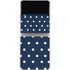 Blue and Cream Polka Dots Galaxy Z Flip3 5G Skin