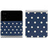 Blue and Cream Polka Dots Galaxy Z Flip4 5G Skin