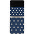 Blue and Cream Polka Dots Galaxy Z Flip4 5G Skin