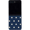 Blue and Cream Polka Dots Galaxy Z Flip5 5G Skin