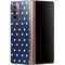 Blue and Cream Polka Dots Galaxy Z Fold2 5G Skin