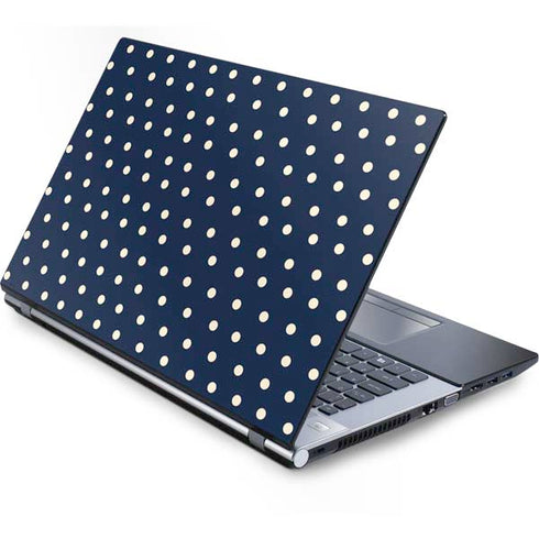 Blue and Cream Polka Dots Generic Laptop Skin