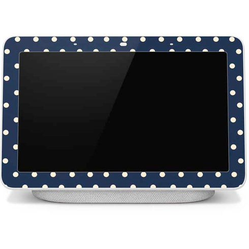 Blue and Cream Polka Dots Google Home Hub Skin
