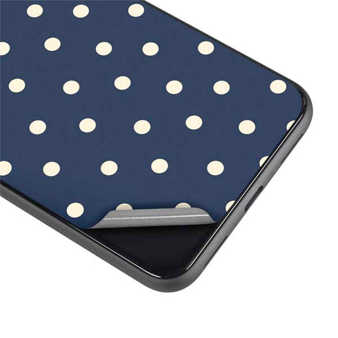 Blue and Cream Polka Dots Google Pixel 4 XL Skin