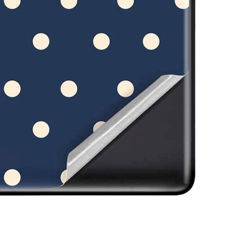 Blue and Cream Polka Dots Google Pixel 6 Skin