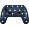Blue and Cream Polka Dots Google Stadia Controller Skin