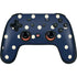 Blue and Cream Polka Dots Google Stadia Controller Skin