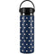 Blue and Cream Polka Dots Hydro Flask 20oz Wide Mouth Skin