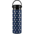 Blue and Cream Polka Dots Hydro Flask 20oz Wide Mouth Skin