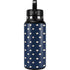 Blue and Cream Polka Dots Hydro Flask 32oz Wide Mouth Skin